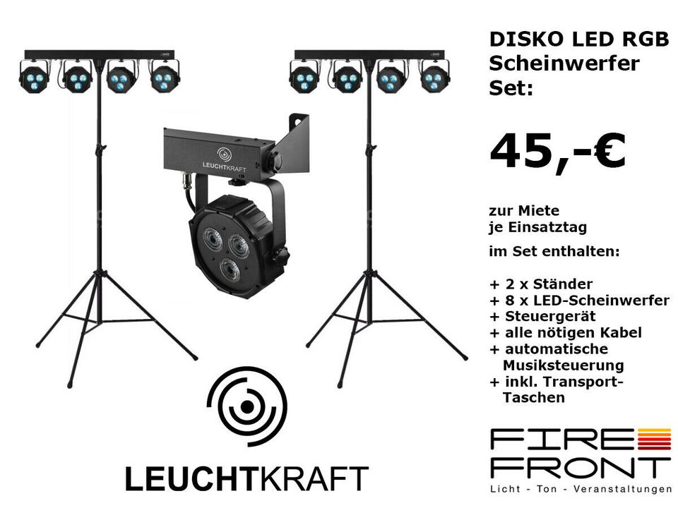 Showtec Dominator mieten – LED-Laser-Strobo Diskolicht-Effekt inkl. Ständer & DMX | Berlin – 2