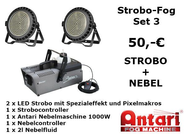 Disko-LED-Scheinwerfer-Set mieten – Derby, Strobo, UV-Licht, Floorspots, Fluter | Berlin – 2