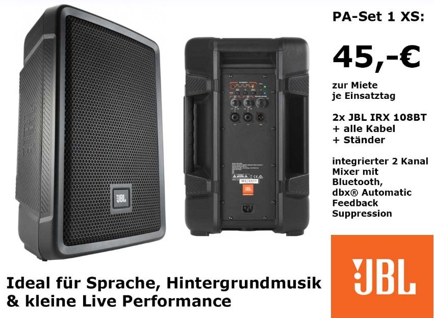 PA-Boxen-Set mieten Berlin: PA-Set 2 JBL EON 715, Aktivlautsprecher & Musikanlagen – 2