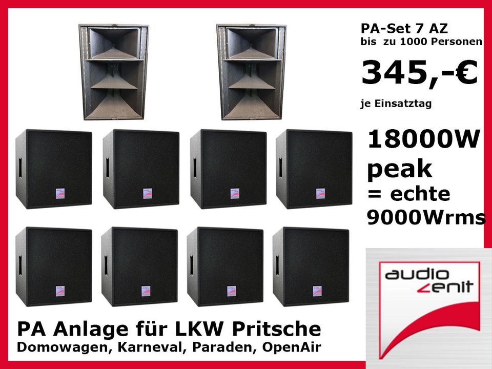Musikanlage mieten Berlin: PA-Sets für 20–2000 Gäste, PA-Set 5 MAX, DJ & Soundboks – 4