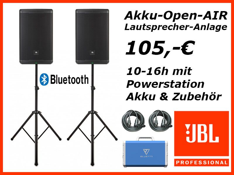 Open-Air-PA mit Stromgenerator mieten Berlin: Musikanlagen-Sets QSC, JBL & Audio Zenit – Thumbnail 7