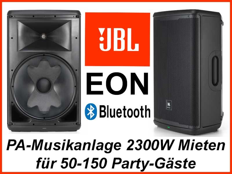 Musikanlage mieten Berlin – JBL EON 700 PA-Lautsprecher für 20–200 Gäste, Bluetooth – Thumbnail 6