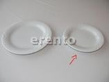 Speiseteller mieten - Serie Ambiente 26 cm, feines Gastronomiegeschirr mit Wellenrelief