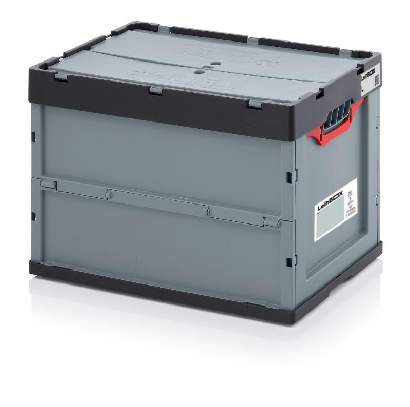 Umzugsboxen mieten – LeihBOX L (83 Liter), stapelbar & klappbar – 2