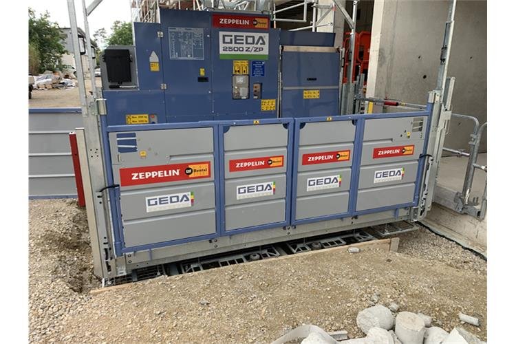 Personenbauaufzug GEDA 2500 Z/ZP SVario mieten