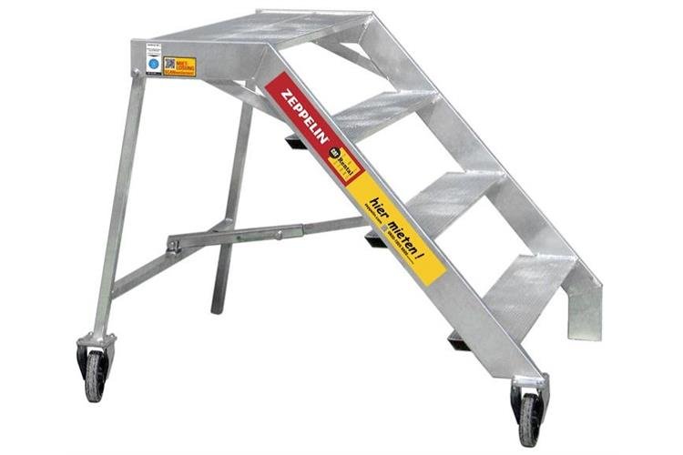 Aluminium- Treppe 4-stufig, 97 cm mieten