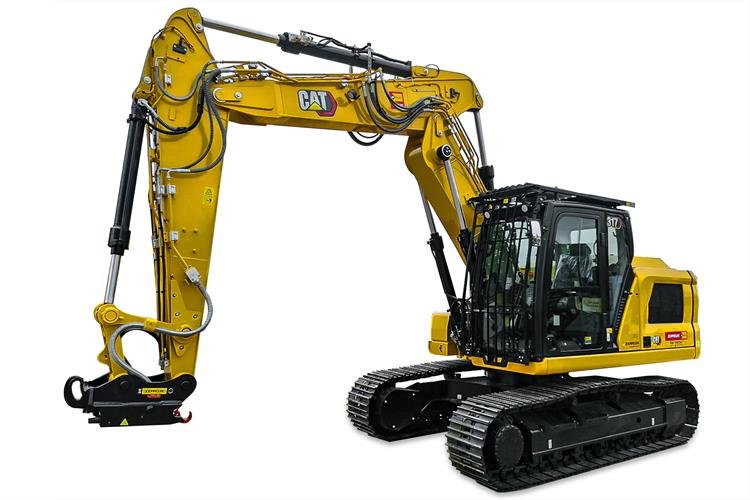 Kettenbagger CAT 317 NG mit Verstellausleger (18,5 t) mieten