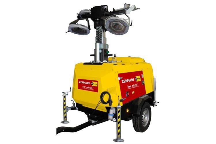 Flutlichtanlage mobil, LED, Hybrid mieten