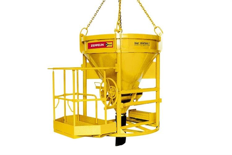 Betonsilo 1000 l, mit Personenbühne mieten