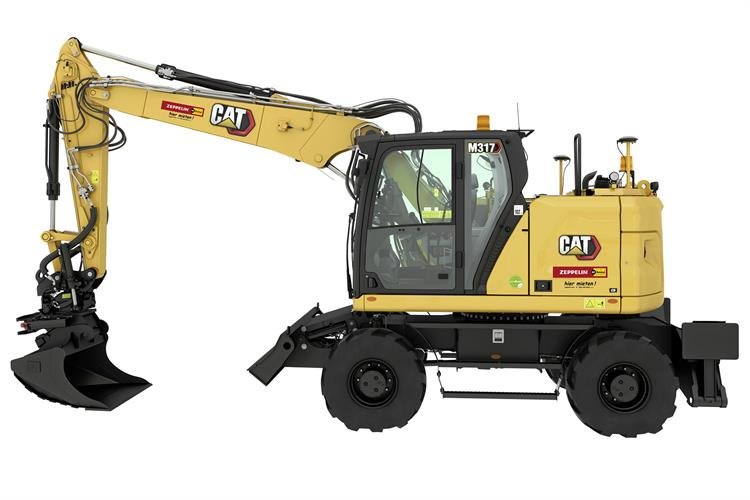 Mobilbagger CAT M317 CR mit Tiltrotator (18,5 t) mieten