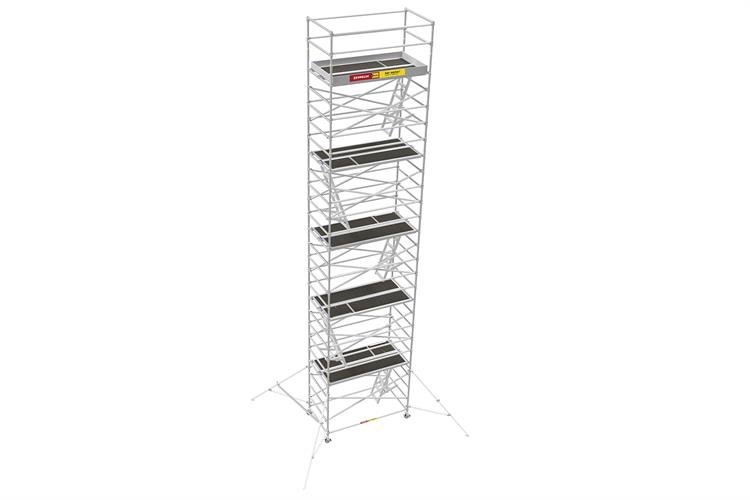 Rollrüstung für innen, Standhöhe: 10,0 m, Breite: 1,29 m mieten