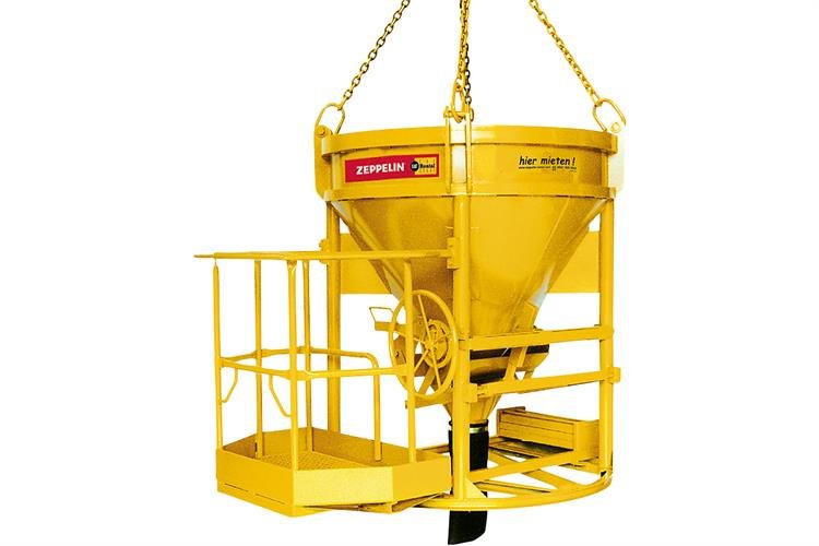 Betonsilo 750 l, mit Personenbühne mieten