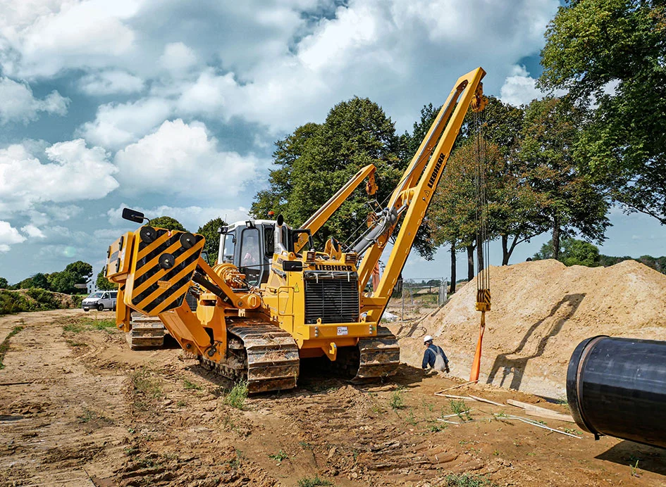 Liebherr Rohrleger für den Pipelinebau mieten