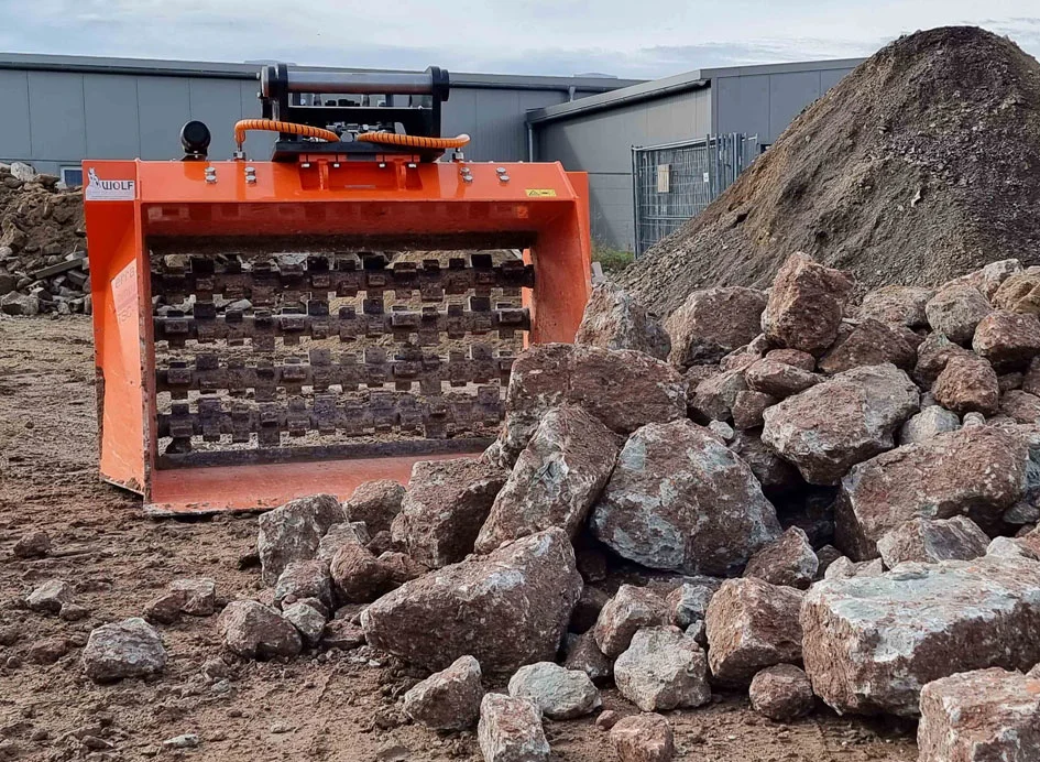 Schaufelseparator von Wolf Technik für Baumaschinen mieten