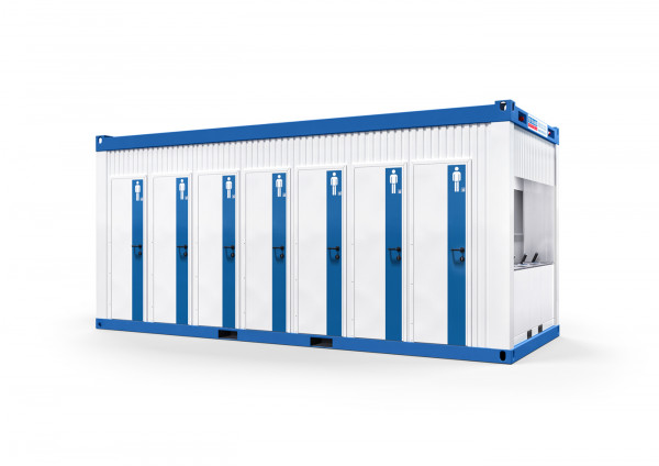 WC-Container mit 14 Toiletten Sanitärcontainer mieten
