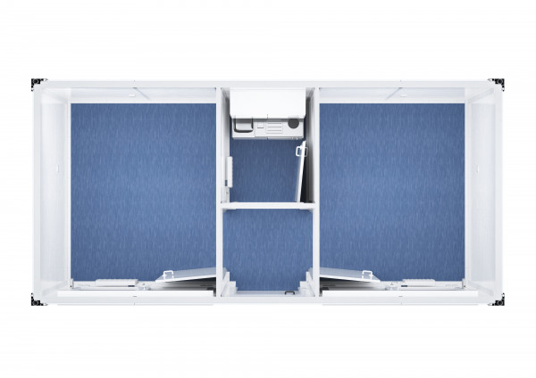 Raumcontainer raumgeteilt mit WF 6 x 3 m Raum- & Bürocontainer mieten