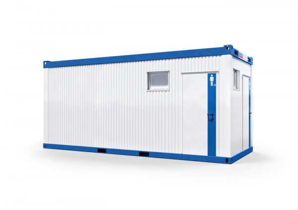 WC-Container Herren mit sep. WC und Flur Sanitärcontainer mieten