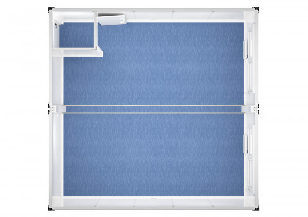 Duoanlage mit Windfang - 20 ft - 6 x 6 m Duo- & Trioanlagen mieten
