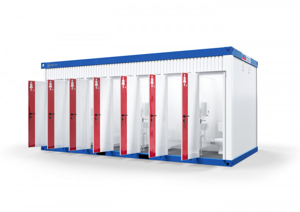 BASIC LINE PLUS WC D/H MAXI Sanitärcontainer mieten