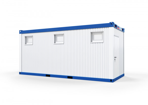 WC-/Dusch-Container Schwarz-Weiß Sanitärcontainer mieten
