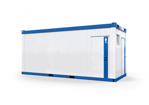 Dusch-Container mit 5 Duschen und Flur Sanitärcontainer mieten