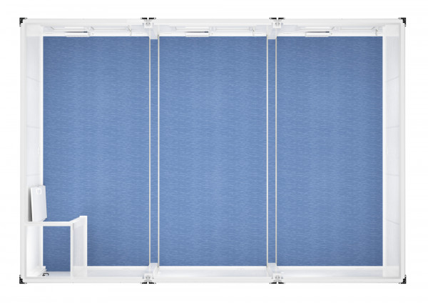 Trioanlage mit Windfang - 20 ft - 6 x 9 m Duo- & Trioanlagen mieten