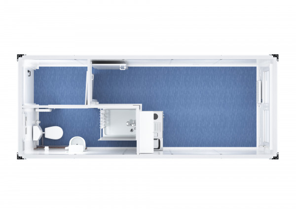 Raumcontainer mit WC/DU/Miniküche Raum- & Bürocontainer mieten