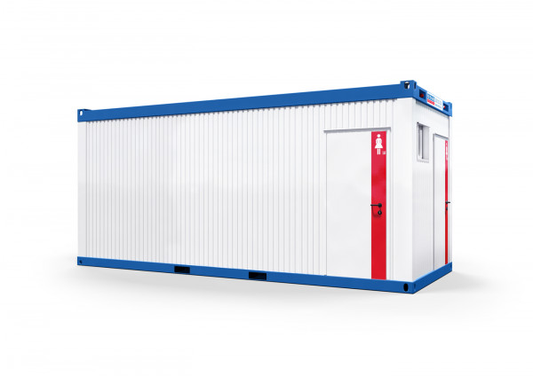 WC-Container Damen mit Flur Sanitärcontainer mieten