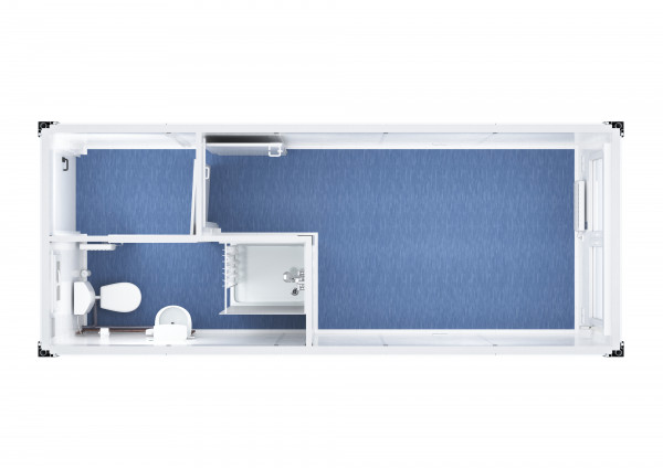 Raumcontainer mit WC/Dusche Raum- & Bürocontainer mieten
