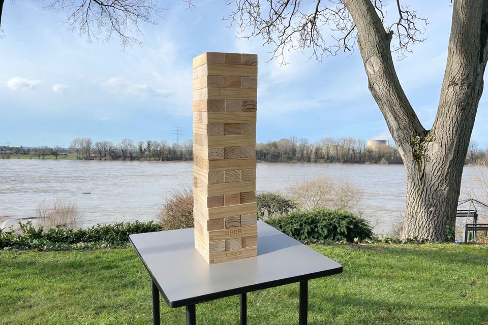 XXL Jenga XL Wackelturm 160x mieten/ Partyspiel