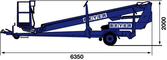 Anhänger-Hubarbeitsbühne AB 150 E/B mieten – 4