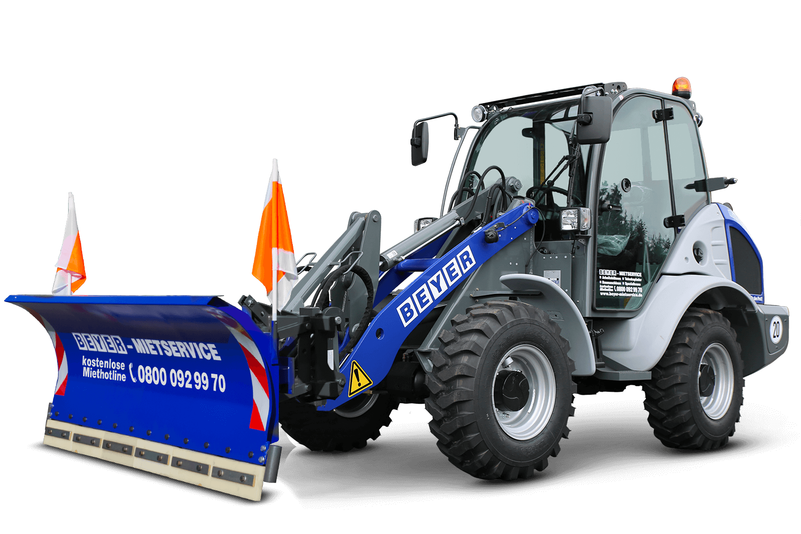 RL 75 mit Schneeschieber mieten