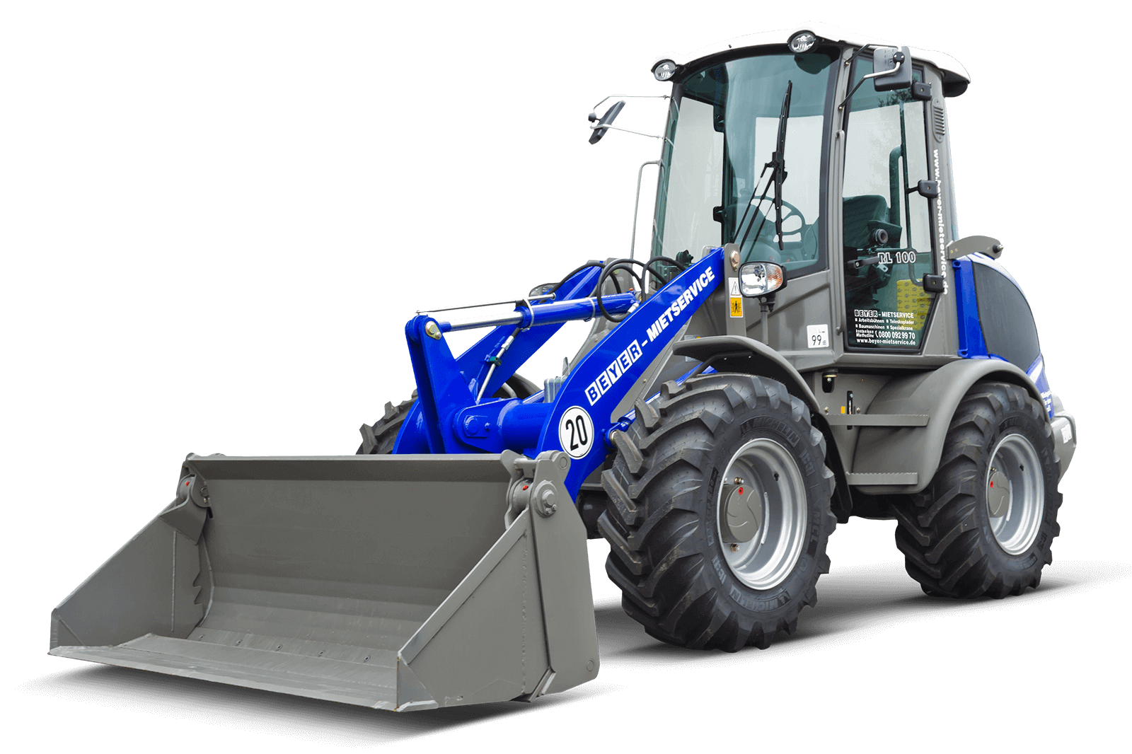 RL 100 mit 4 in 1 Schaufel mieten