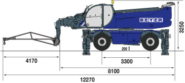 TSR 3580 mit Gittermast 600 kg mieten – 4