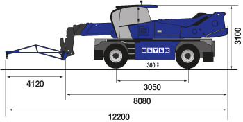 TSR 2660 mit Gittermast 1000 kg mieten – 4