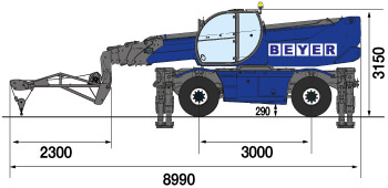 TSR 2160 mit Gittermast Winde 2 t mieten – 4