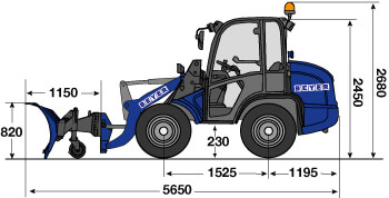 RL 75 mit Schneeschieber mieten – 3