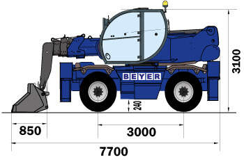 TSR 1840 mit Schaufel 1000 l mieten – 4