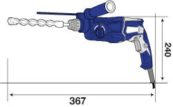 Bohr- u. Meißelhammer BH 2,8 kg mieten – 4