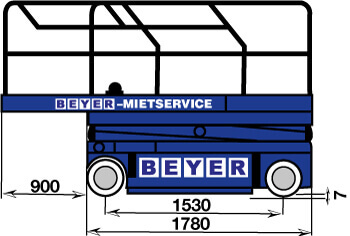 Scherenhebebühne SB 80 E mieten – 3