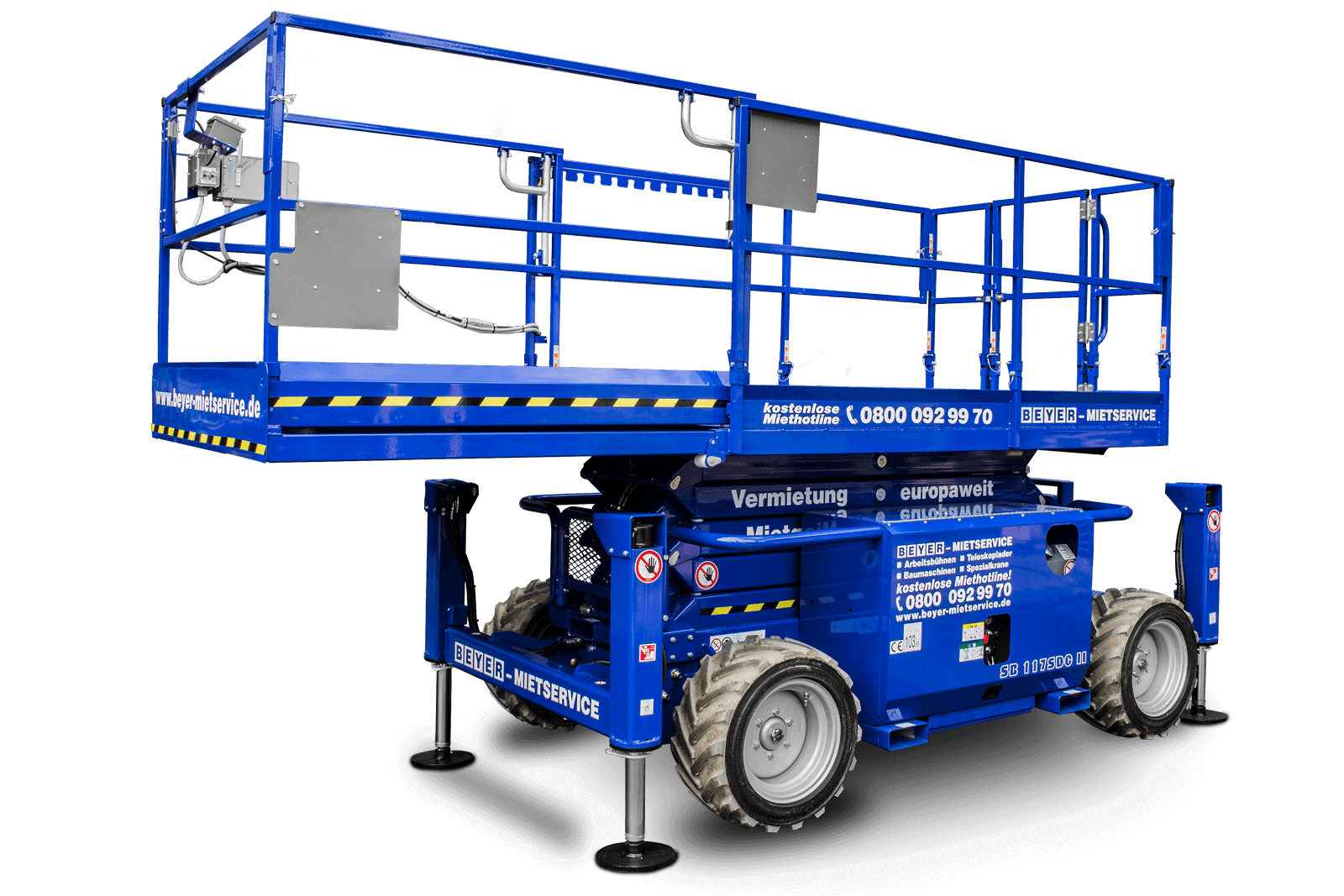 Diesel-Scherenbühne SB 117 SDC II mieten – 2