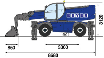 TSR 2670 mit Schwergutschaufel 1000 l mieten – 4