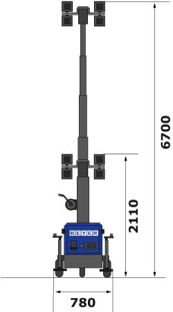 Lichtgiraffe LT 740/7 M mieten – 4