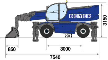 TSR 2160 mit Schaufel 1000 l mieten – 4