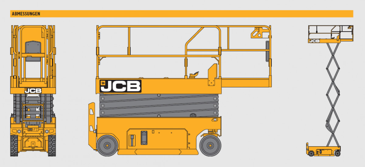 Scherenarbeitsbühne JCB S4046E mieten – 3