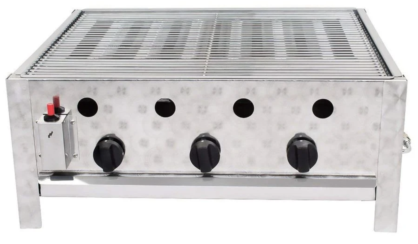 Kombibräter – Gas mit 3 Brenner (Grill) mieten
