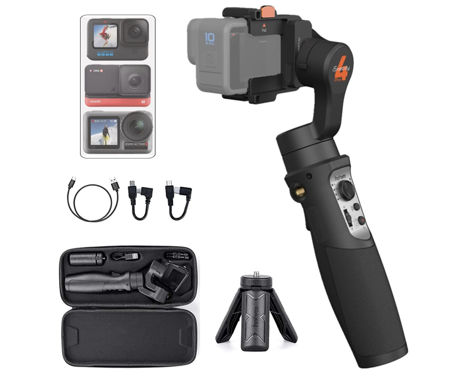 Hohem iSteady Pro 4 Action-Kamera Gimbal 3-Achsen mieten