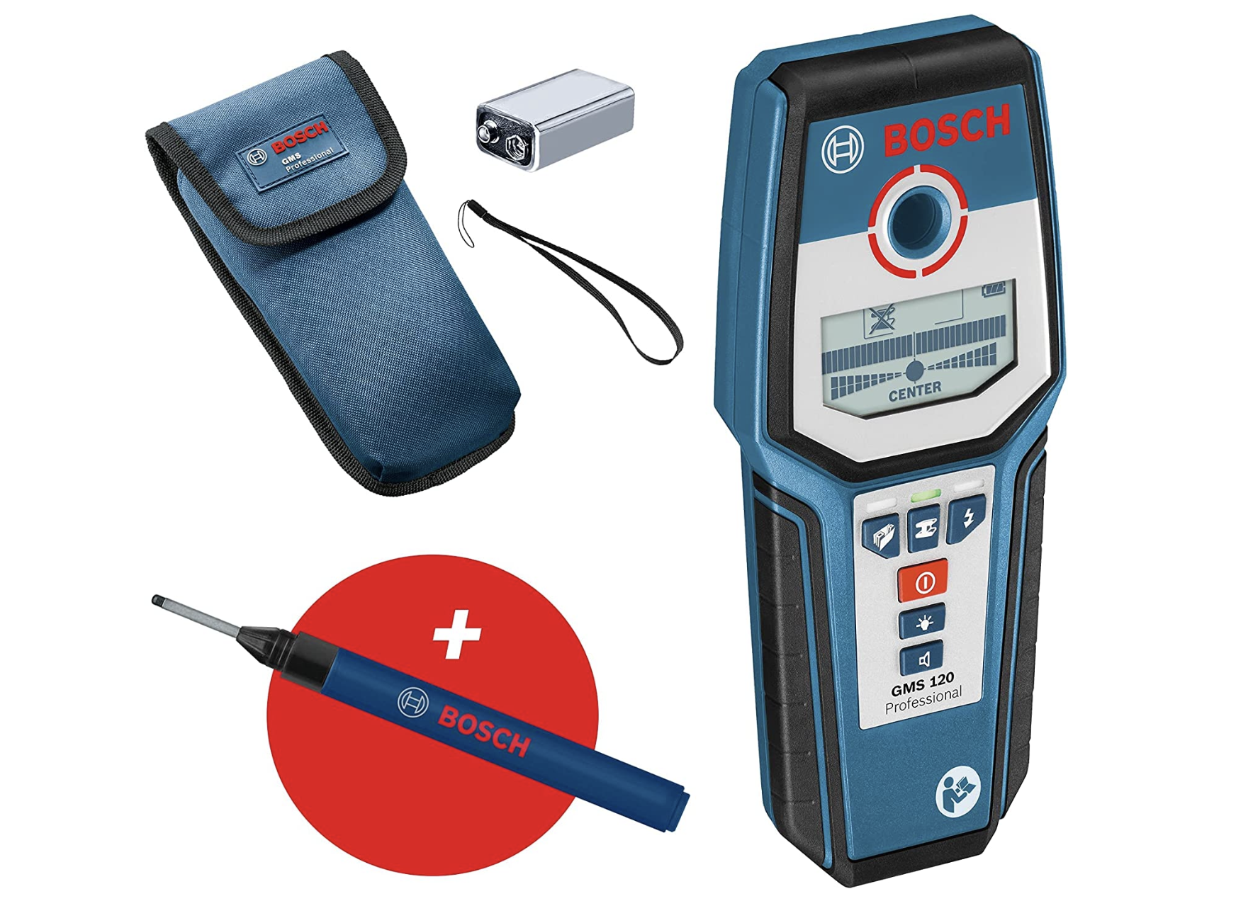 Bosch Professional Digitales Ortungsgerät GMS 120 mieten