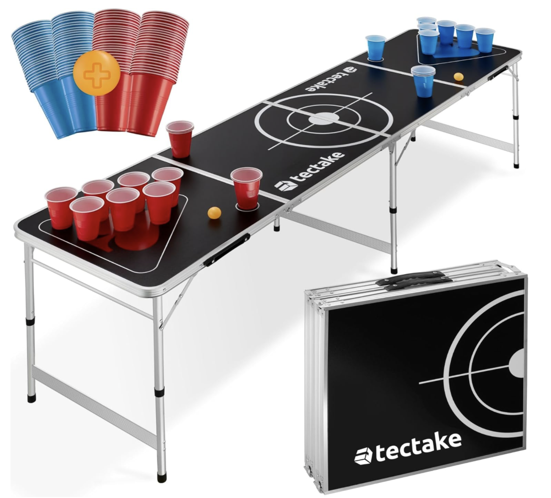 tectake® Bierpong Tisch mieten