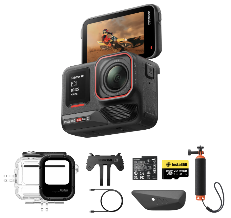 Insta360 Ace Pro 2 Tauch Bundle mieten